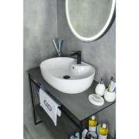 Раковина Gid Lago N9163 51127, 59 см, фаянс, белая