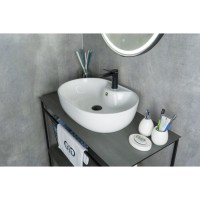 Раковина Gid Lago N9163 51127, 59 см, фаянс, белая
