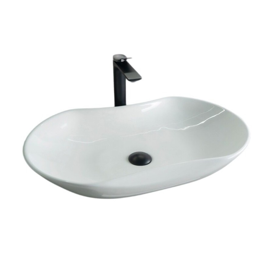 Раковина Gid Lago N9175 51128, 66 см, фаянс, белая