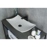 Раковина Gid Creativo N9176 51129, 56 см, фаянс, белая
