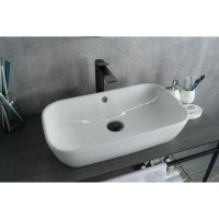 Раковина Gid Geometrico N9217 51132, 61см, фаянс, белая