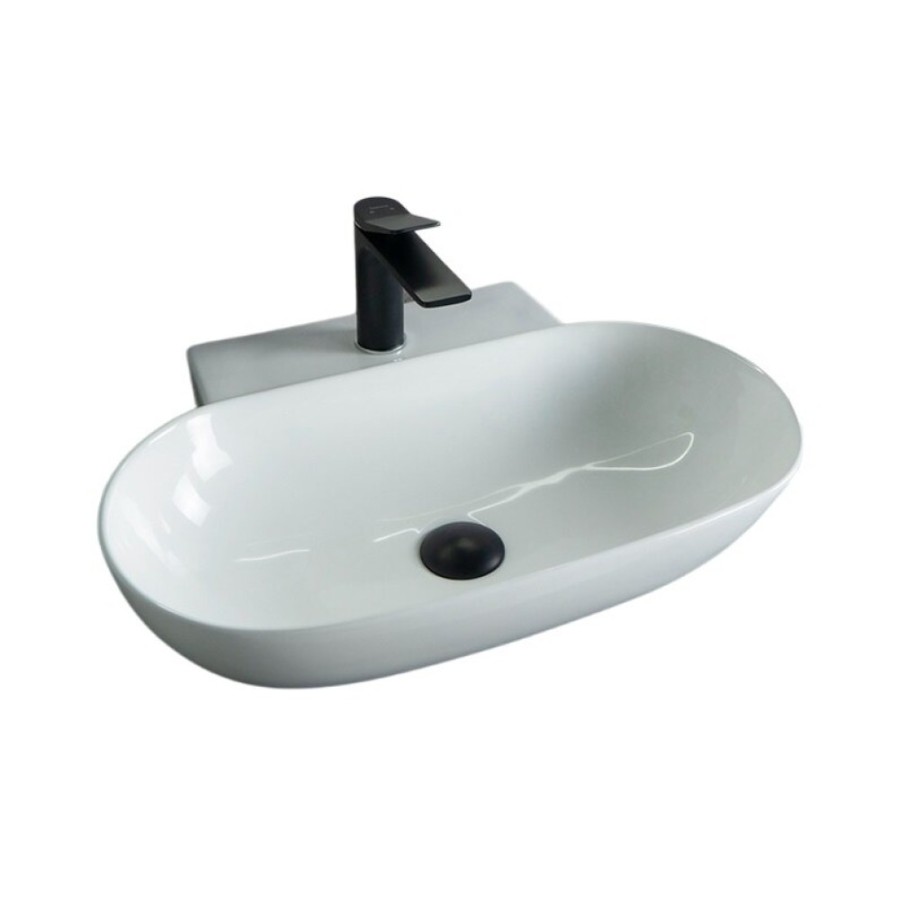 Раковина Gid Lago N9234 51133, 56 см, фаянс, белая