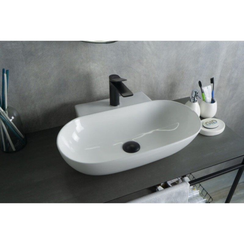 Раковина Gid Lago N9234 51133, 56 см, фаянс, белая