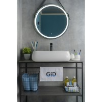 Раковина Gid Geometrico N9239 51134, 60 см, фаянс, белая
