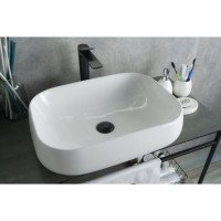 Раковина Gid Geometrico N9243 51135, 56 см, фаянс, белая