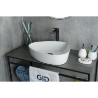 Раковина Gid Creativo N9386 51139, 50 см, фаянс, белая