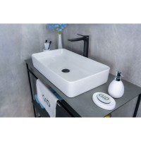 Раковина Gid Geometrico N9396 51140, 60 см, фаянс, белая