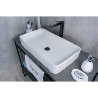 Раковина Gid Geometrico N9396 51140, 60 см, фаянс, белая