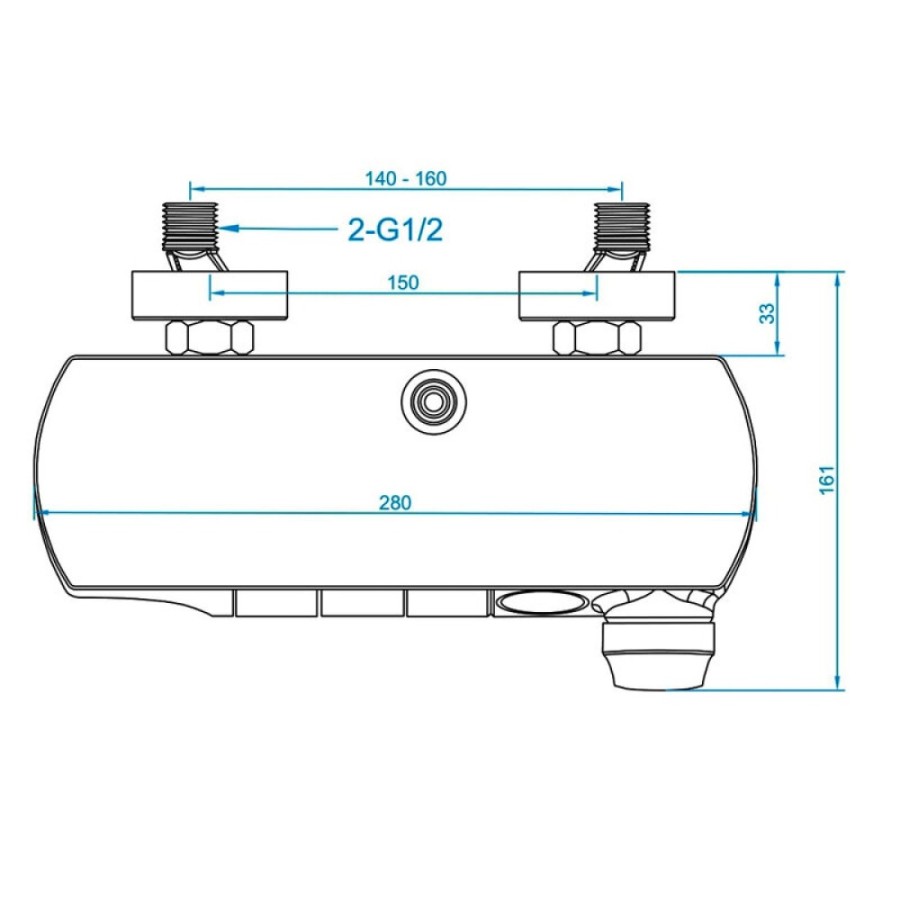 Душевая система RGW Shower Panels 51140133-06 SP-33G, золото