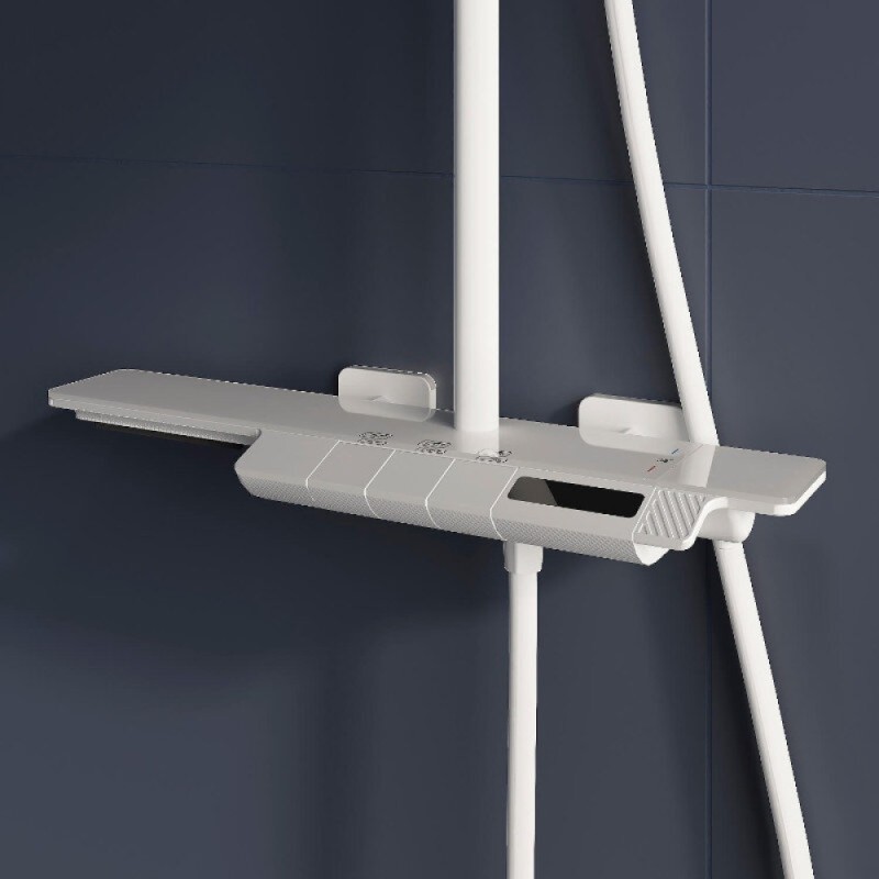 Душевая система RGW Shower Panels 51140134-03 SP-34W, термостатическая, цвет белый