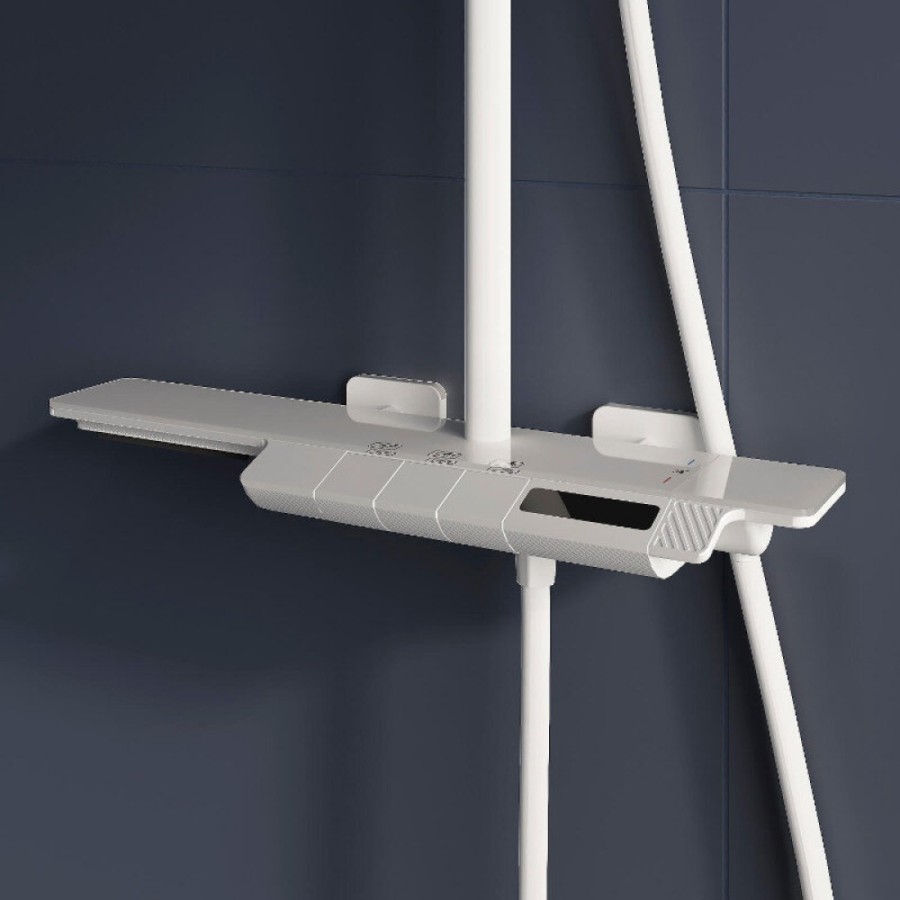 Душевая система RGW Shower Panels 51140134-03 SP-34W, термостатическая, цвет белый