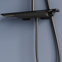 Душевая система RGW Shower Panels 51140134-04 SP-34B, термостатическая, цвет черный матовый