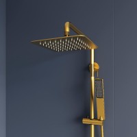 Душевая система RGW Shower Panels 51140134-06 SP-34G, термостатическая, цвет золото