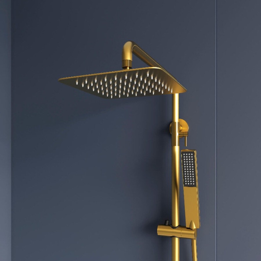 Душевая система RGW Shower Panels 51140134-06 SP-34G, термостатическая, цвет золото