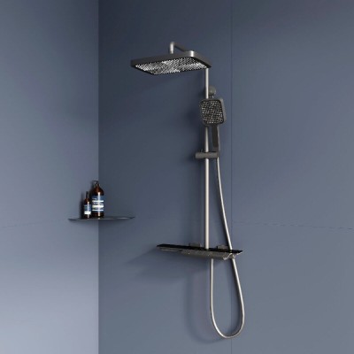 Душевая система RGW Shower Panels 51140134-11 SP-34Gr, термостатическая, цвет серый
