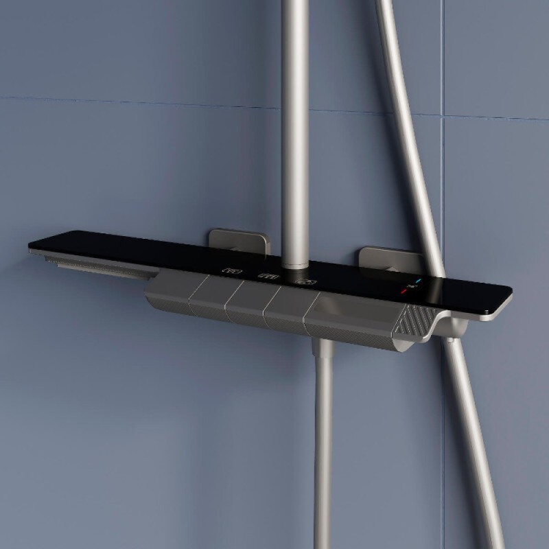 Душевая система RGW Shower Panels 51140134-11 SP-34Gr, термостатическая, цвет серый