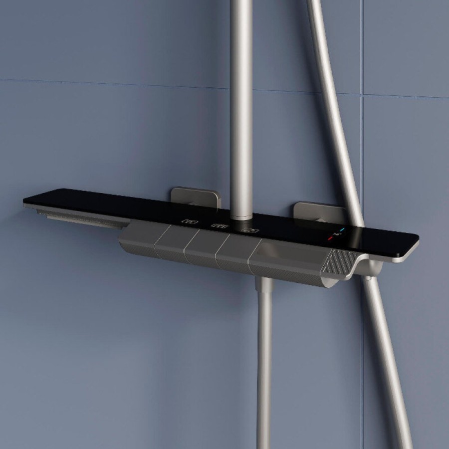 Душевая система RGW Shower Panels 51140134-11 SP-34Gr, термостатическая, цвет серый