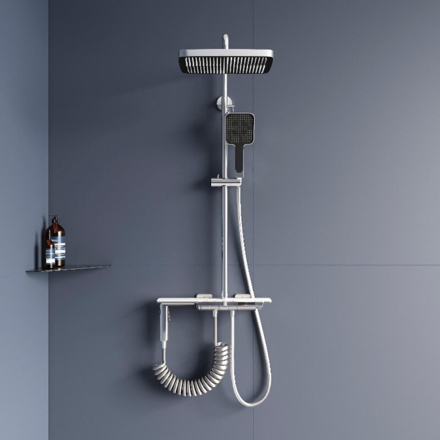 Душевая система RGW Shower Panels 51140135-01 SP-35, термостатическая, цвет хром