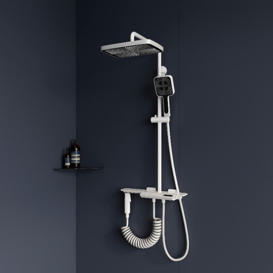Душевая система RGW Shower Panels 51140135-03 SP-35W, термостатическая, цвет белый