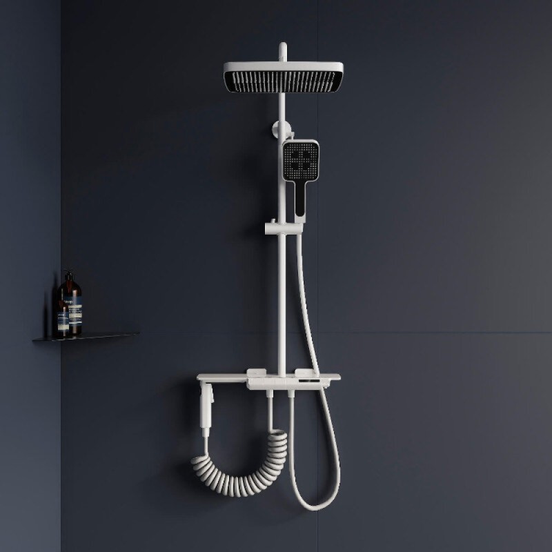 Душевая система RGW Shower Panels 51140135-03 SP-35W, термостатическая, цвет белый