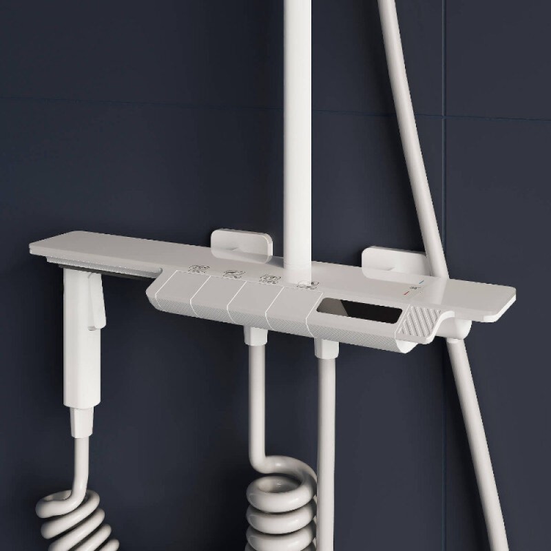 Душевая система RGW Shower Panels 51140135-03 SP-35W, термостатическая, цвет белый