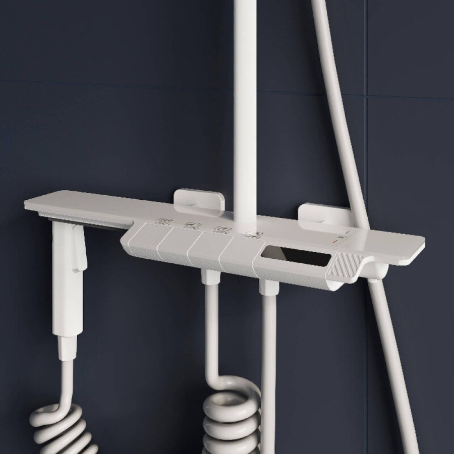 Душевая система RGW Shower Panels 51140135-03 SP-35W, термостатическая, цвет белый