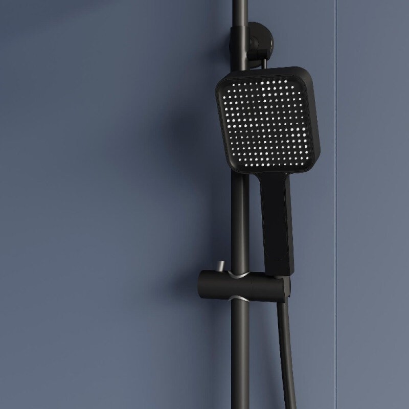 Душевая система RGW Shower Panels 51140135-04 SP-35B, термостатическая, цвет черный