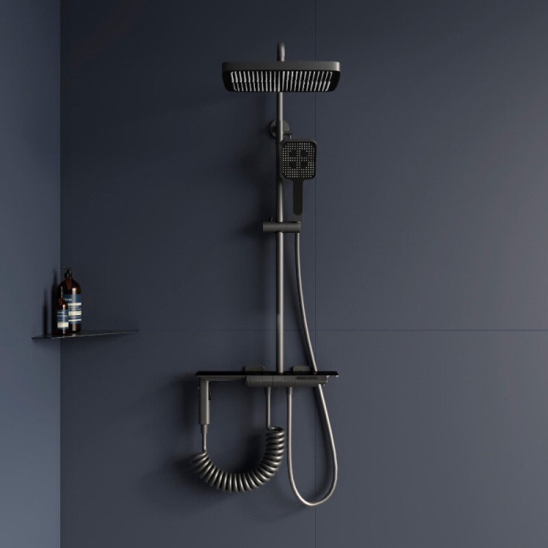 Душевая система RGW Shower Panels 51140135-11 SP-35Gr, термостатическая, цвет серый