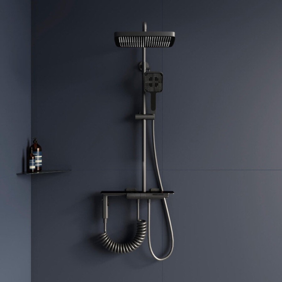 Душевая система RGW Shower Panels 51140135-11 SP-35Gr, термостатическая, цвет серый