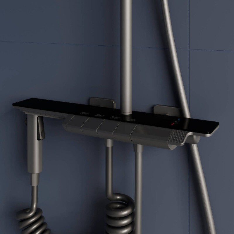 Душевая система RGW Shower Panels 51140135-11 SP-35Gr, термостатическая, цвет серый