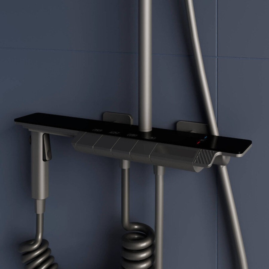 Душевая система RGW Shower Panels 51140135-11 SP-35Gr, термостатическая, цвет серый