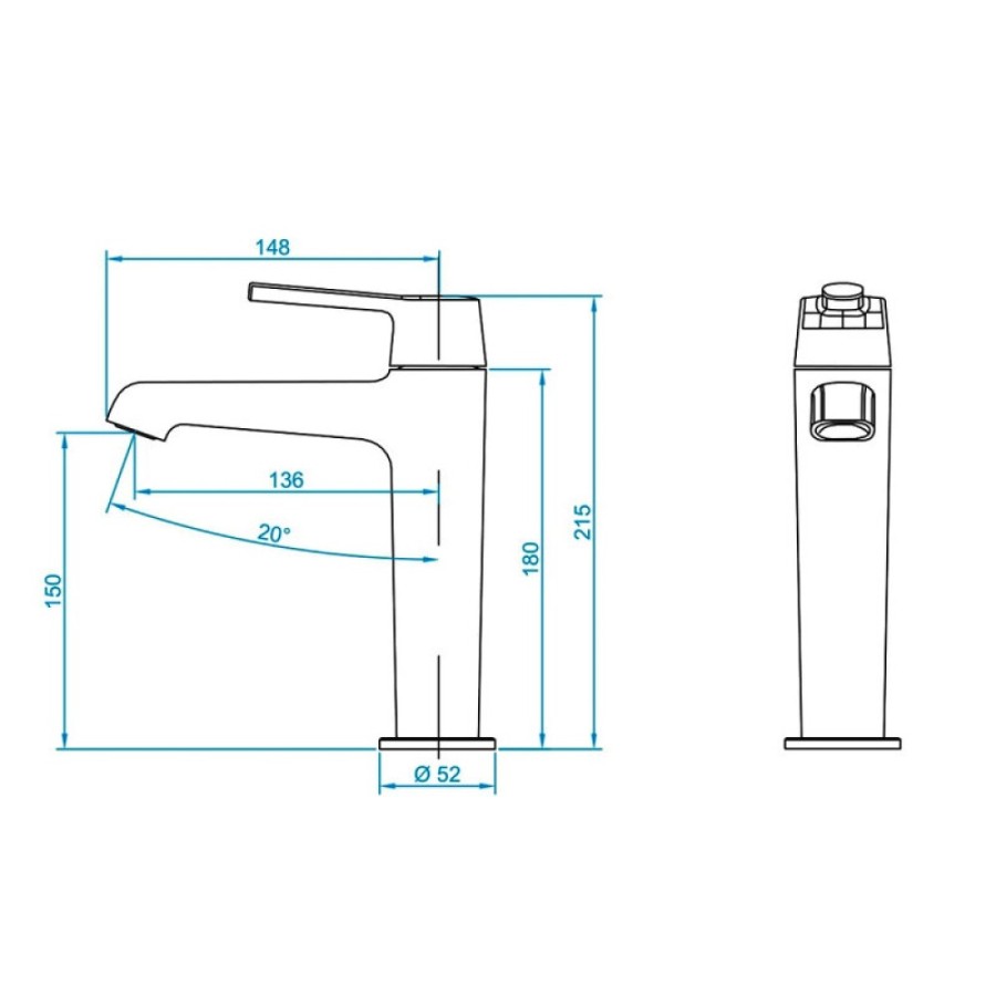 Смеситель для раковины RGW Shower Panels 511405301-04 SP-301B, черный