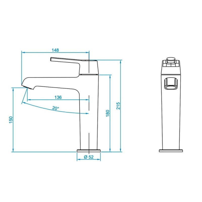 Смеситель для раковины RGW Shower Panels 511405301-06 SP-301G, золото