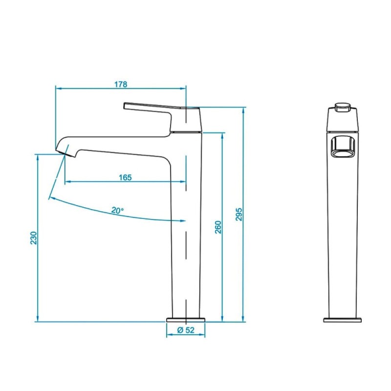 Смеситель для раковины RGW Shower Panels 511405311-06 SP-311G, золото