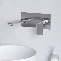 Смеситель для раковины RGW Shower Panels 51140546-01 SP-46, скрытый монтаж, хром
