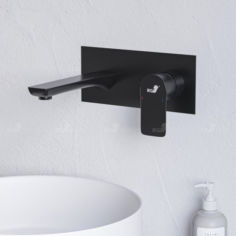 Смеситель для раковины RGW Shower Panels 51140546-04 SP-46B, скрытый монтаж, черный