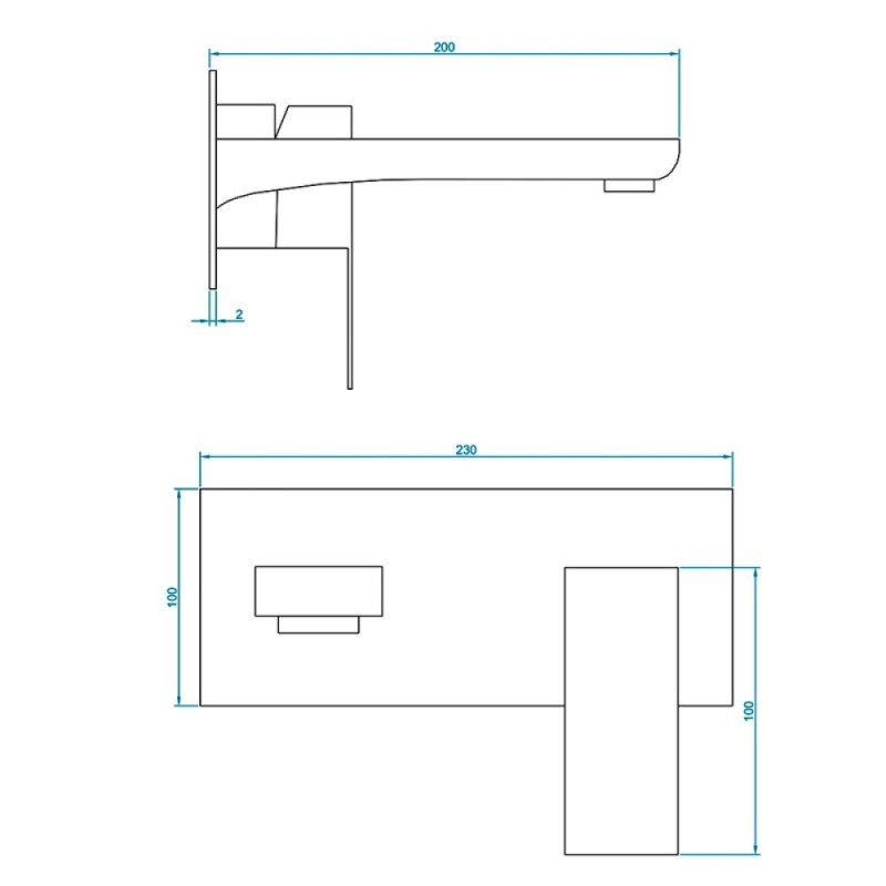 Смеситель для раковины RGW Shower Panels 51140546-04 SP-46B, скрытый монтаж, черный