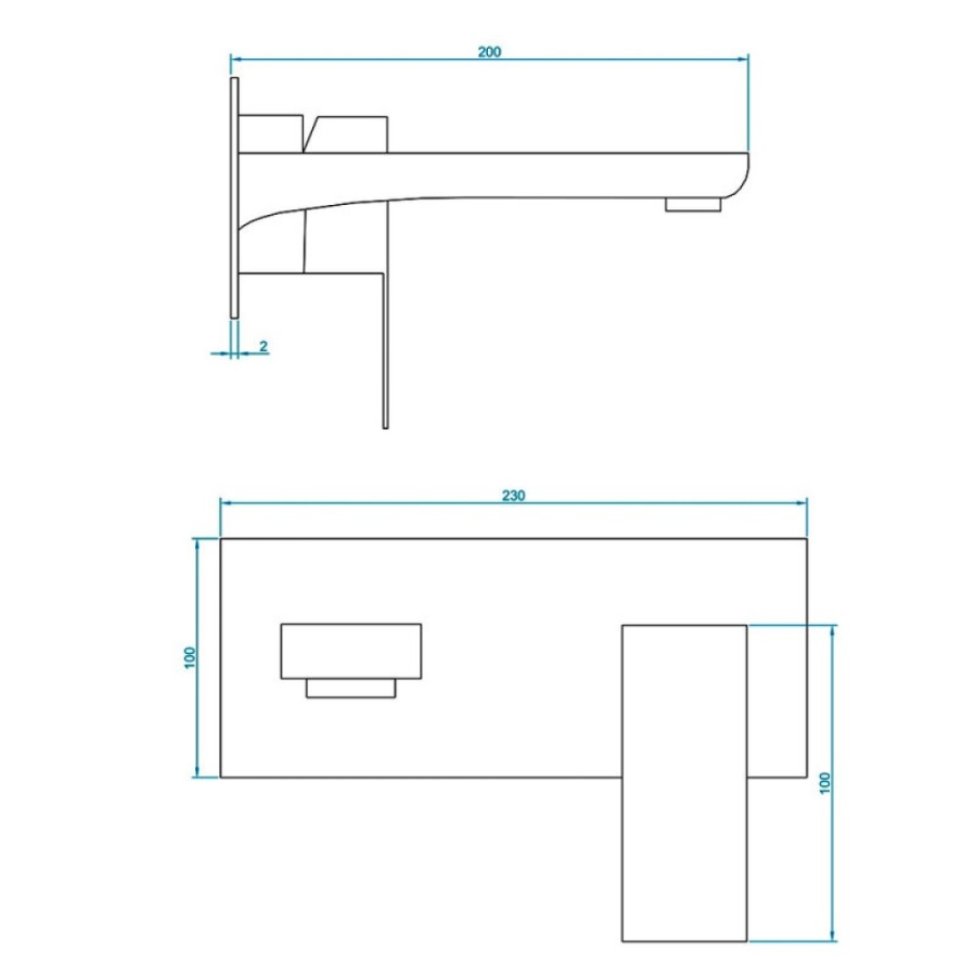 Смеситель для раковины RGW Shower Panels 51140546-04 SP-46B, скрытый монтаж, черный