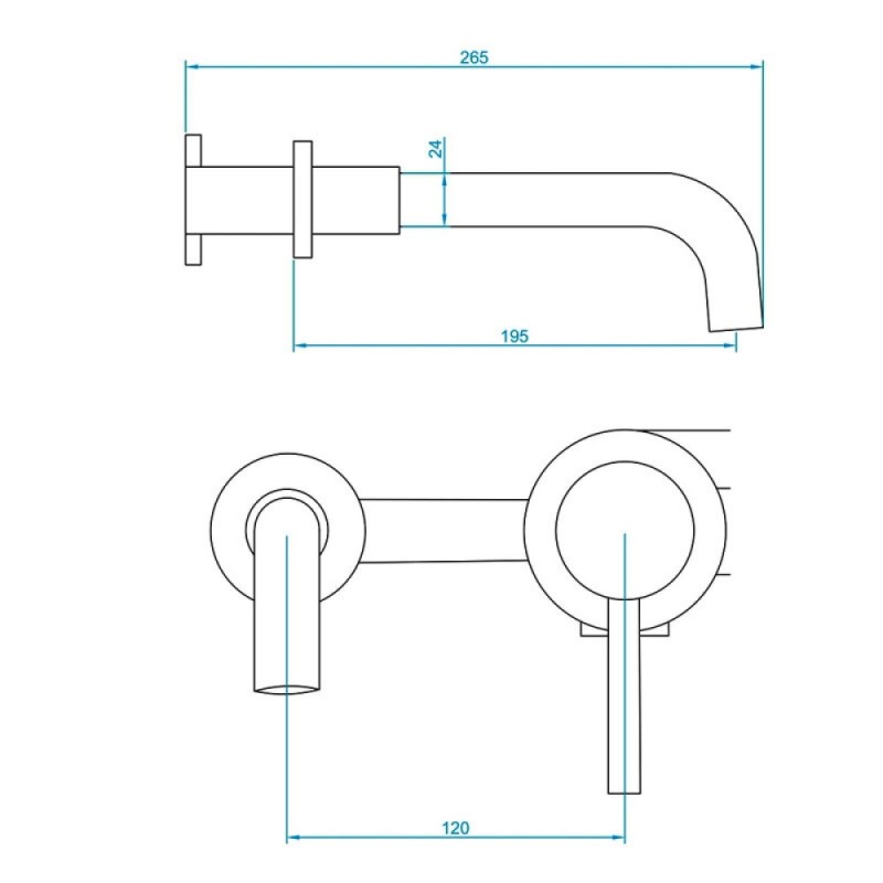 Смеситель для раковины RGW Shower Panels 51140547-01 SP-47, скрытый монтаж, хром