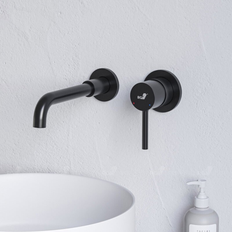 Смеситель для раковины RGW Shower Panels 51140547-04 SP-47B, скрытый монтаж, черный