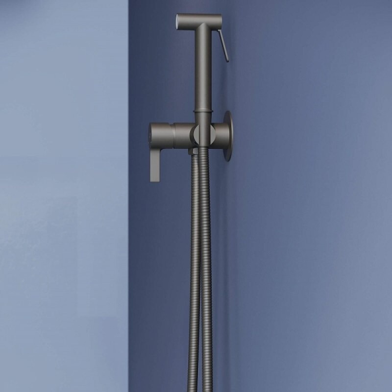 Гигиенический душ RGW Shower Panels SP-206B, 511408206-04, со смесителем, черный матовый