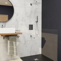 Душевая система RGW Shower Panels 511408370-01 SP-370, скрытый монтаж, с изливом, хром