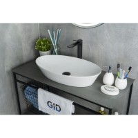 Раковина Gid Lago N9397 51141, 61 см, фаянс, белая