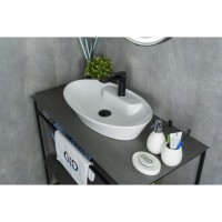 Раковина Gid Lago N9398 51142, 61 см, фаянс, белая
