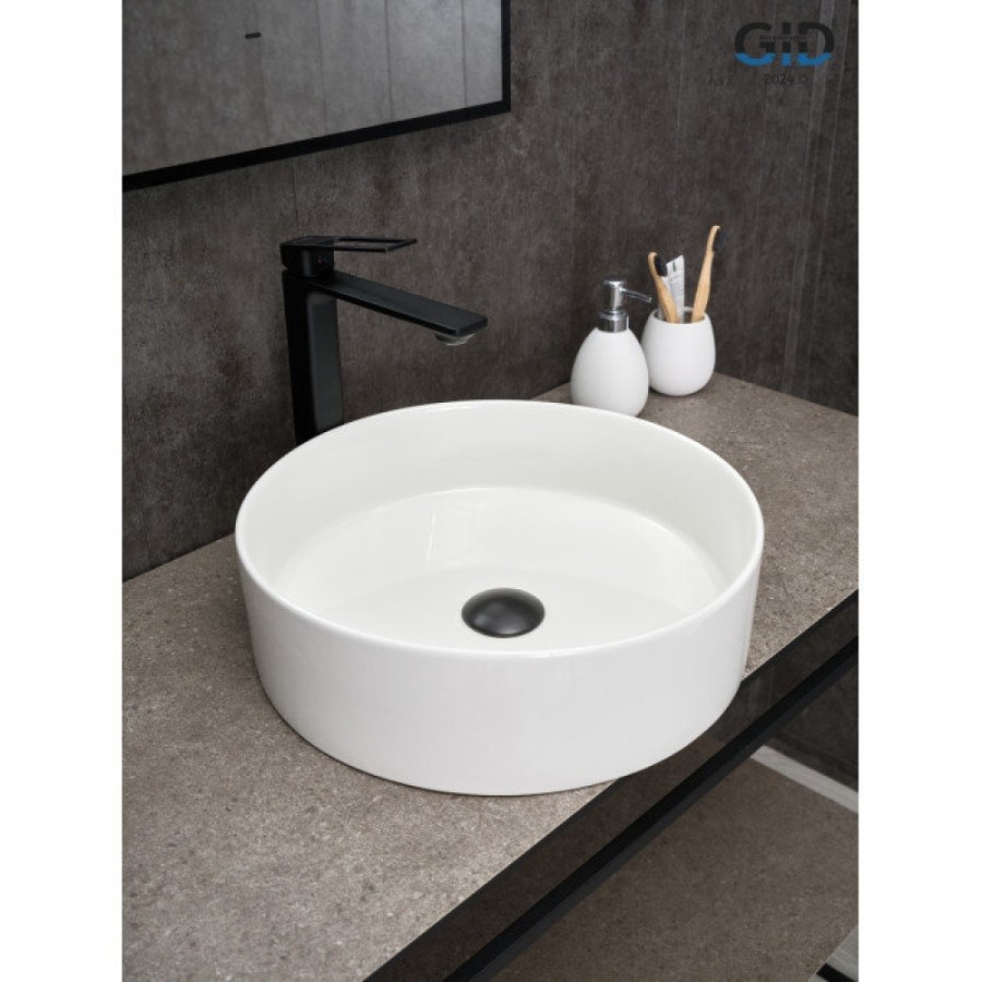 Раковина Gid Esfera N9423 51143, 40 см, фаянс, белая