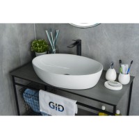 Раковина Gid Lago N9433 51148, 61 см, фаянс, белая