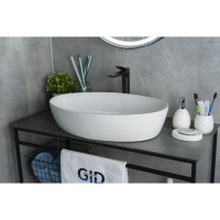 Раковина Gid Lago N9433 51148, 61 см, фаянс, белая