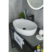Раковина Gid Lago N9433 51148, 61 см, фаянс, белая