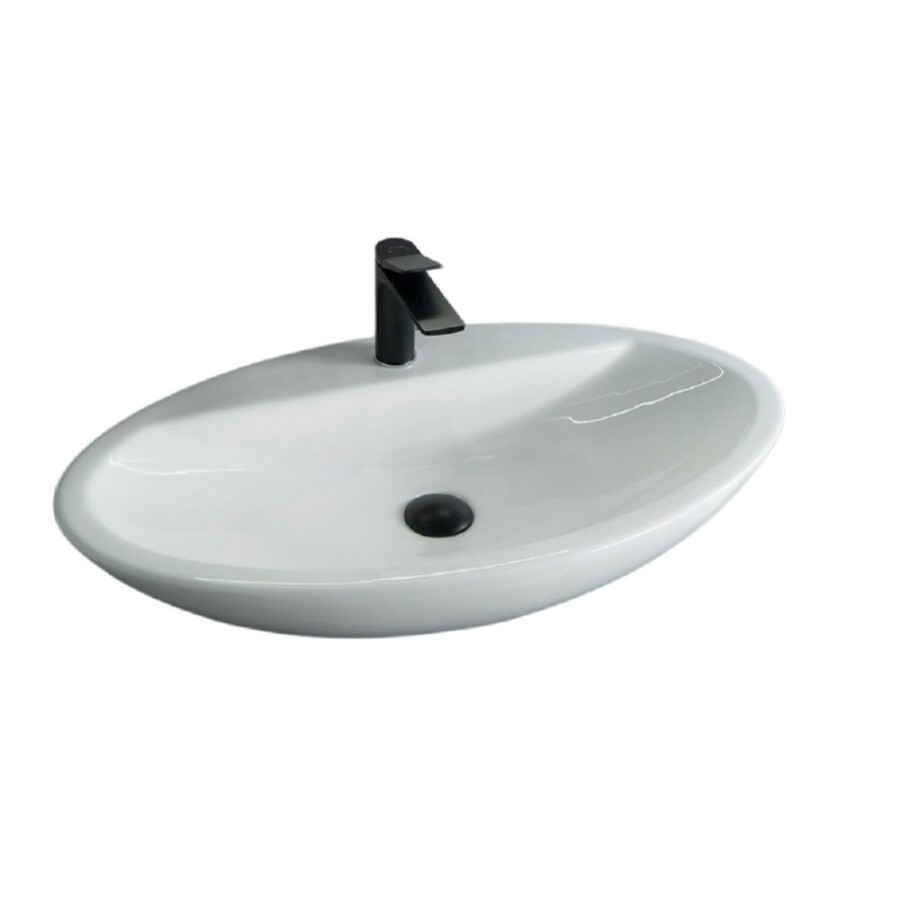 Раковина Gid Lago N9435, 51149, 73 см, фаянс, белая