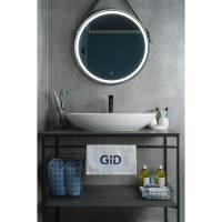Раковина Gid Lago N9435, 51149, 73 см, фаянс, белая